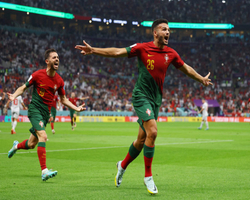 Portugal goleia a Suiça por 6 a 1 e avança às quartas de final na Copa
