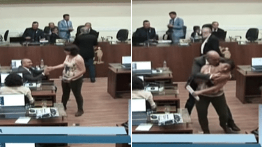  Assédio: vereador agarra colega durante sessão na Câmara de Florianópolis