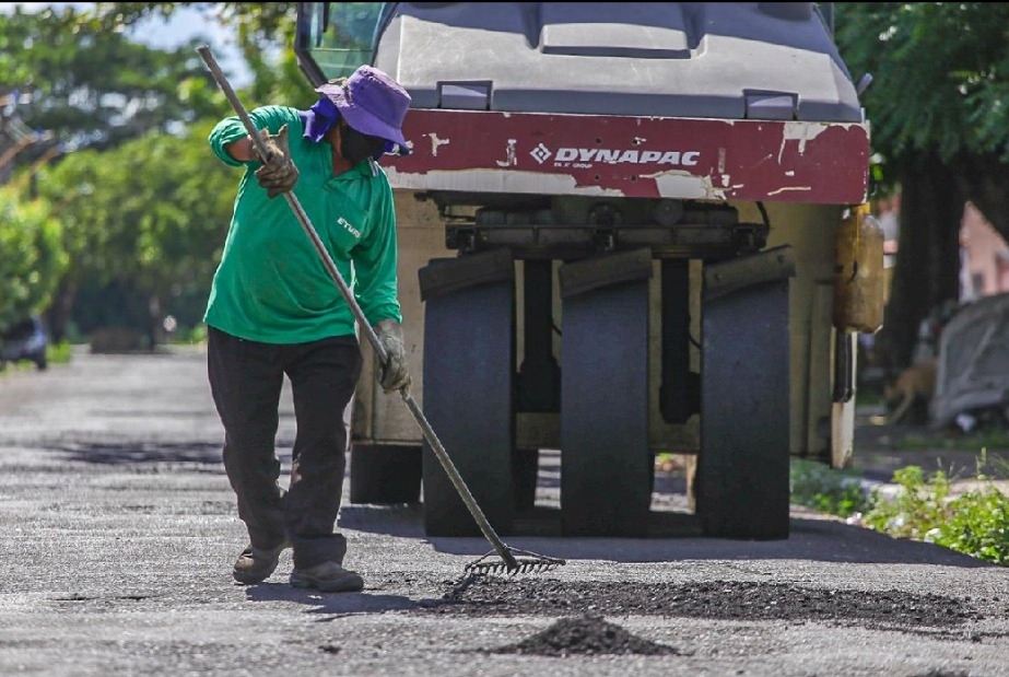 Operação “Tapa-buracos” faz obras de recuperação de vias na Zona Rural de Teresina (Foto: Reprodução)