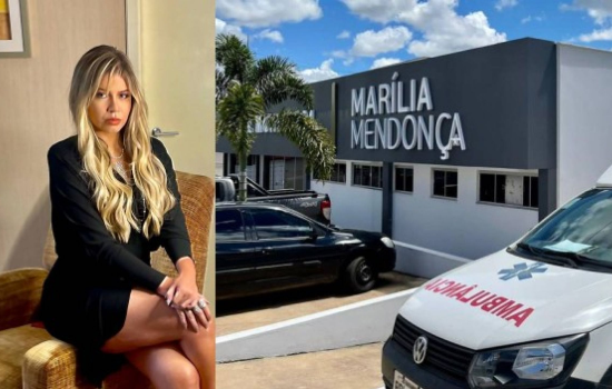 Hospital em Cristianópolis recebe nome de Marília Mendonça em fachada