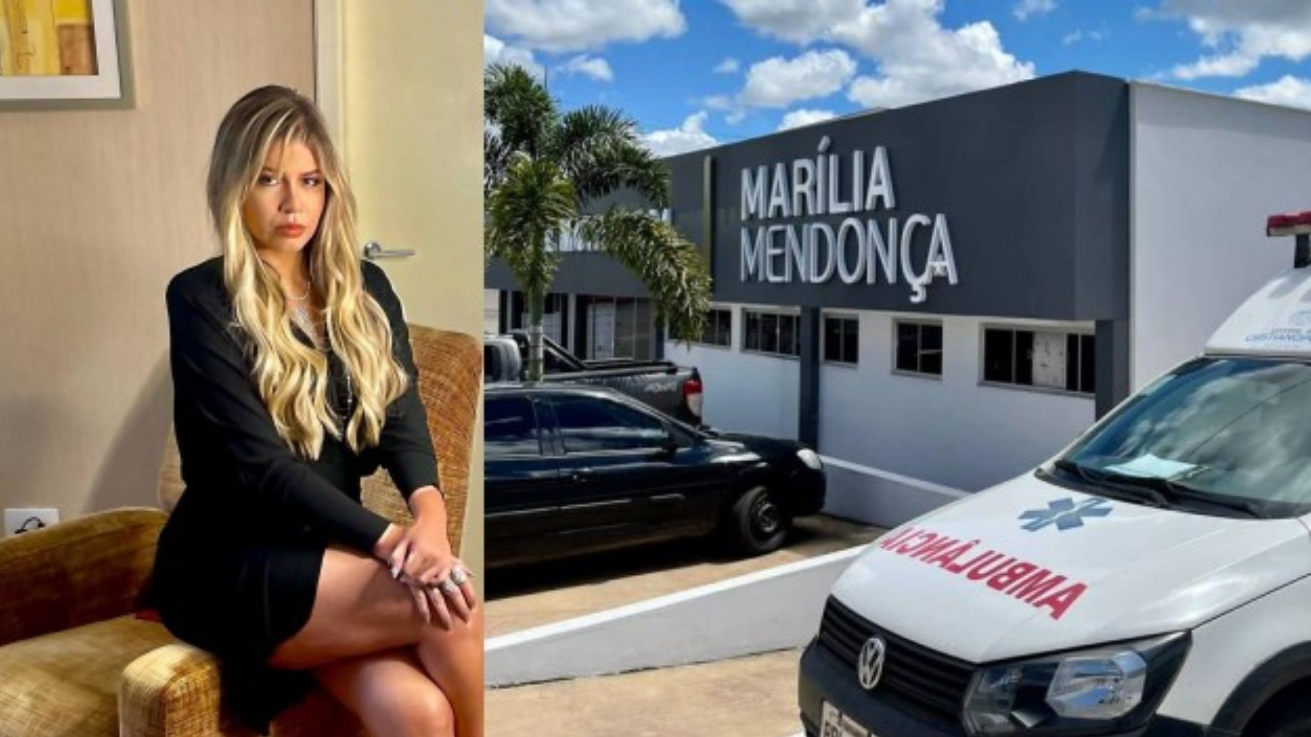 Quem passa em frente ao único hospital do município de Cristianópolis, em Goiás, já pode ver o nome de Marília Mendonça na fachada