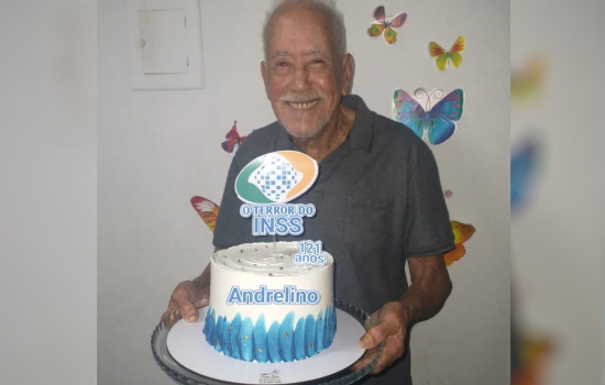 Idoso comemora 121 anos com bolo temático em Goiás: “O terror do INSS”