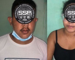 Polícia prende casal com submetralhadora e drogas na z. Sudeste de Teresina