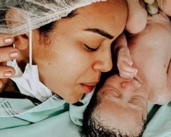 Stefhania Fernandes da à luz primeiro filho: “Baita susto” 