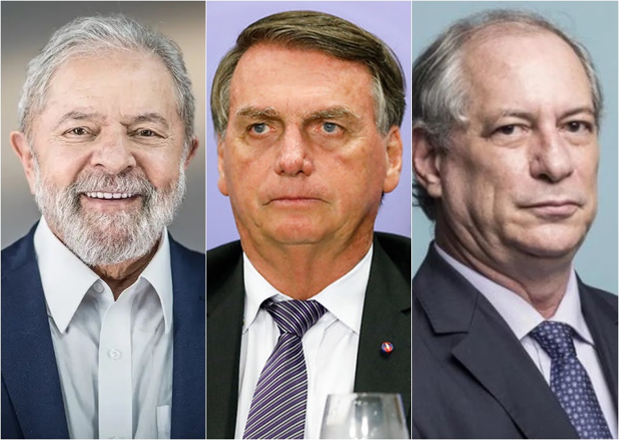Pesquisa Ipespe: Lula tem 44%; Bolsonaro, 30% e Ciro Gomes, 9% - Foto: Reprodução