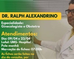 Ítalo Alencar disponibiliza atendimento com o Medico Dr. Ralph Alexandrino 