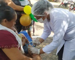 Esperantina realizou dia D de vacinação contra gripe e sarampo