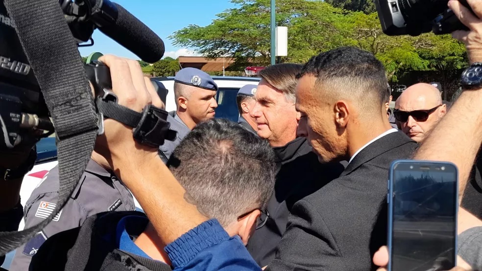Bolsonaro chega a Porto Feliz — Foto: Gabriela Almeida/g1 