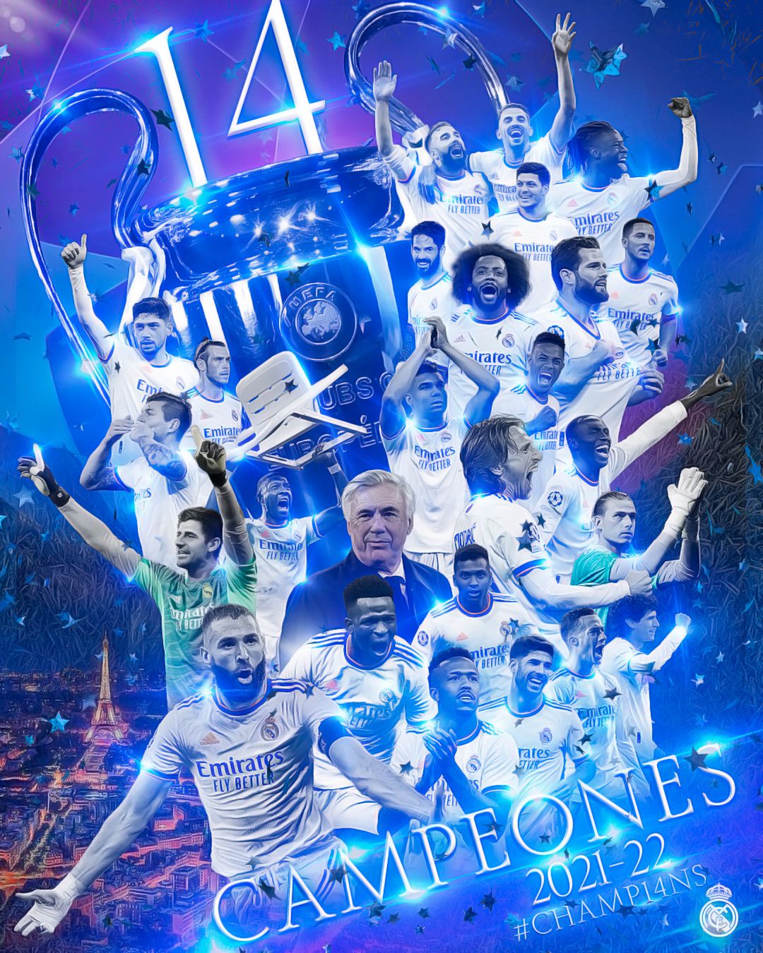 Real Madrid conquista o 14º título da Liga dos Campeões 