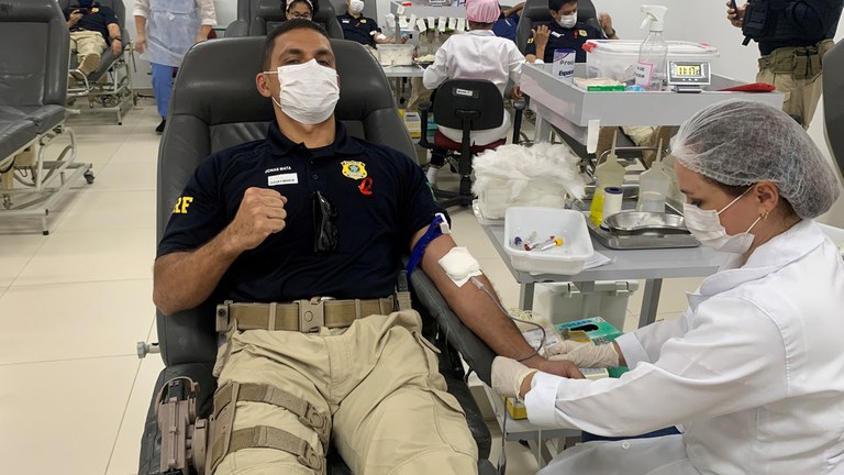 Polícia Rodoviária Federal realiza campanha de doação de sangue no Piauí- Foto: Divulgação