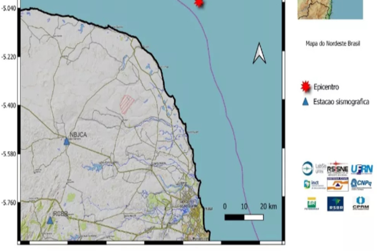 Tremor de terra é registrado em Natal e no litoral norte do RN -  