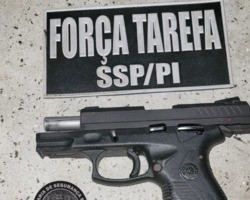 Força Tarefa recupera arma de sargento tomada durante assalto em Teresina