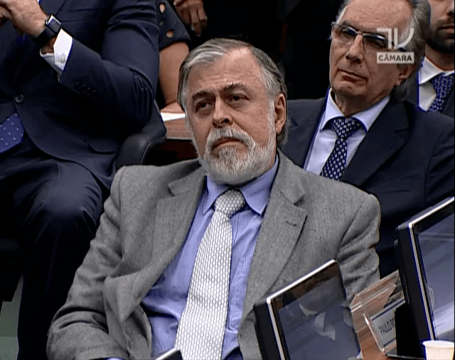 O ex-diretor da Petrobras Paulo Roberto Costa na CPI. (Foto: Reprodução)