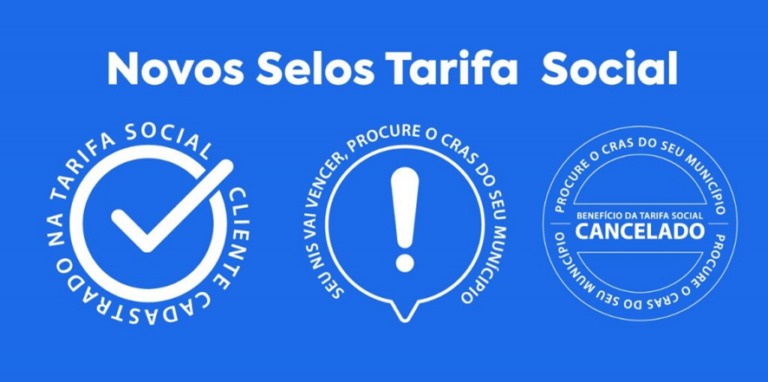 Novos selos da Tarifa Social 
