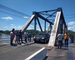 Ponte metálica será interditada no final de semana para obras de manutenção