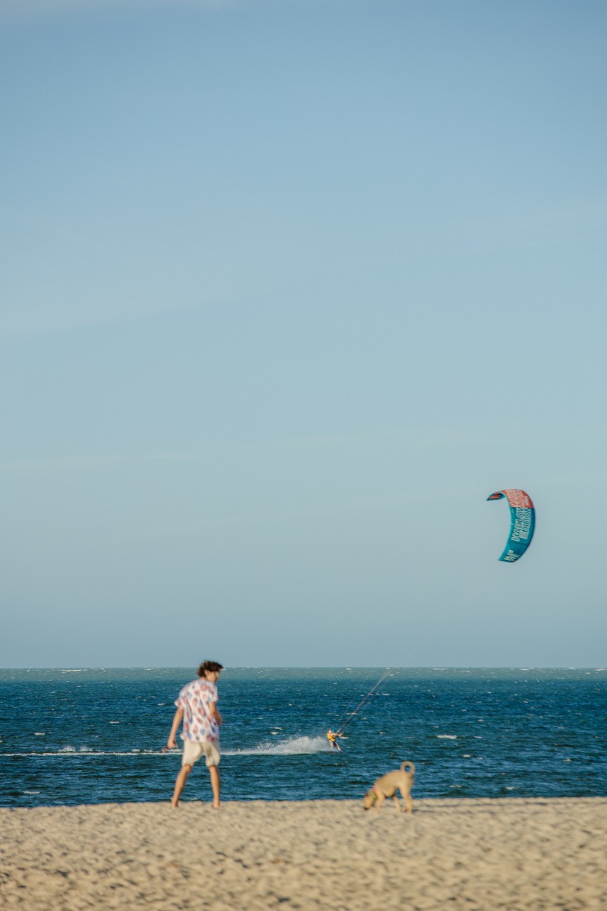 O Kitesurf é uam das modalidades esportivas praticadas no litoral do Piauí - Thiago Amaral