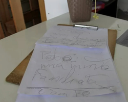 'Perdoa minha família com fome', diz bilhete deixado em depósito furtado 