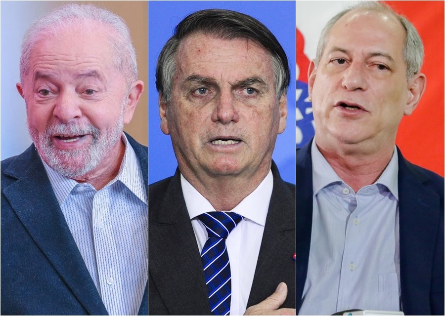 Pesquisa CNT/MDA: Lula tem 42,3% dos votos, Bolsonaro 34,1% e Ciro 7,3% - Foto: Reprodução