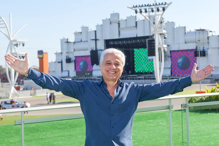 Roberto Medina é o “chefão” do Rock in Rio. Crédito: Divulgação.