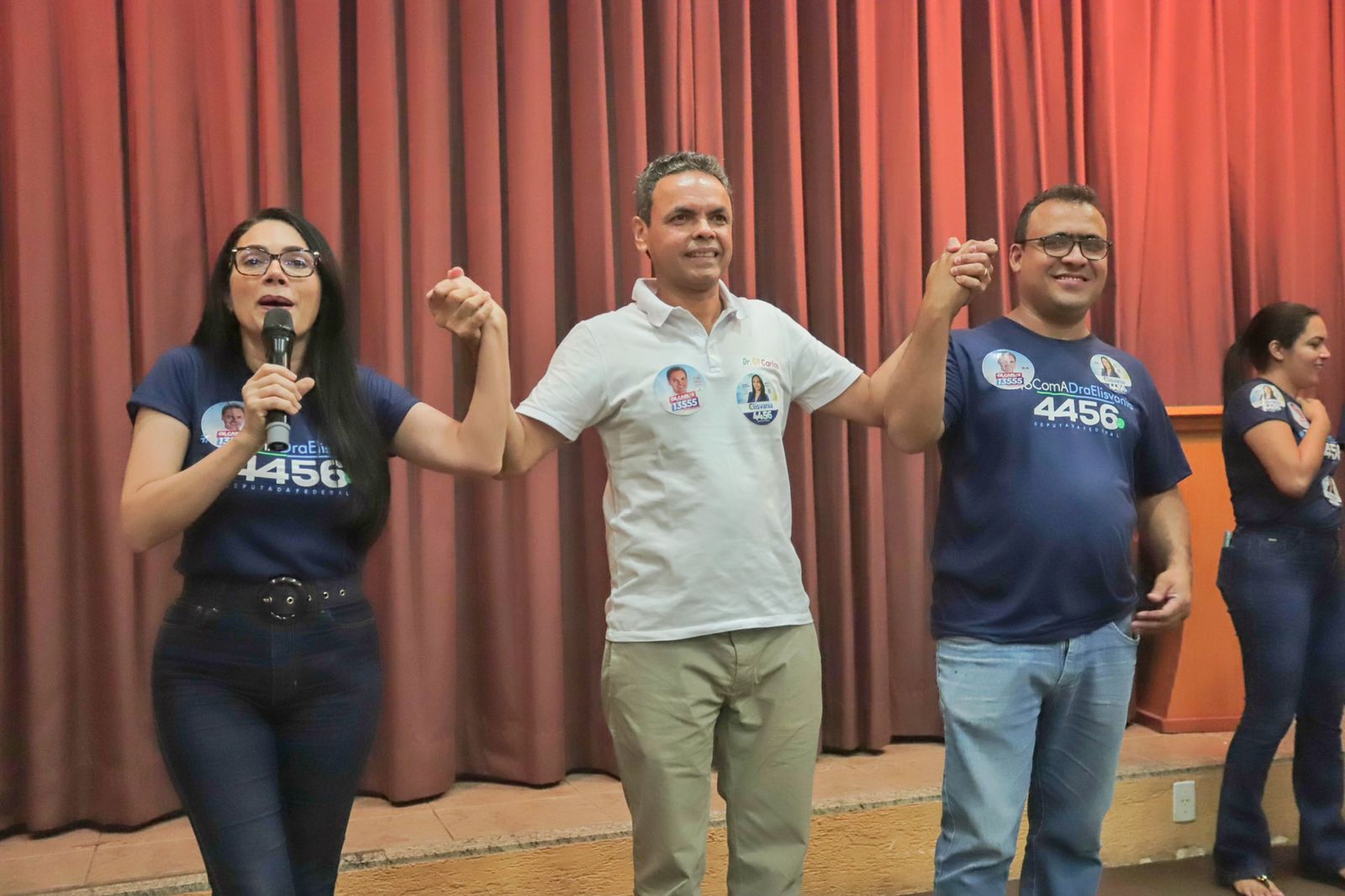 Dra. Elisvânia, Gil Carlos e Dr. Lázaro anunciam apoio a Gil Carlos 
