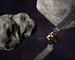 Pela 1ª vez, Nasa lança nave contra asteroide para mudar sua trajetória