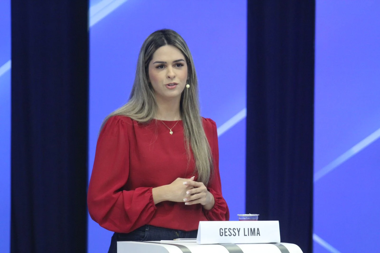 Gessy Lima participa do debate na Rede Meio Norte (Foto: Raissa Morais)