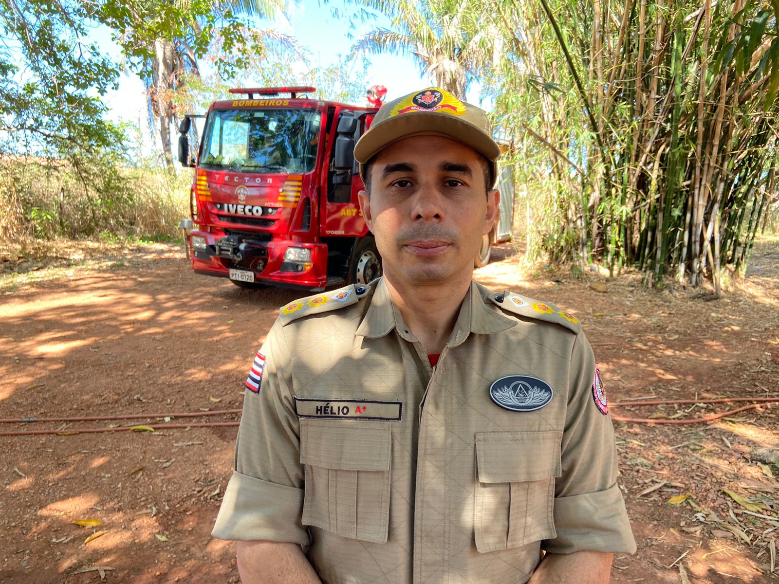 Coronel Hélio Sena, comandante do Corpo de Bombeiros de Timon coordena equipe de buscas - Foto: Matheus Oliveira/Meio Norte