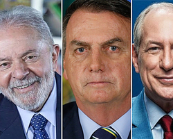 Pesquisa Ipec: Lula tem 44%, Jair Bolsonaro, 31%, Ciro Gomes, 8%