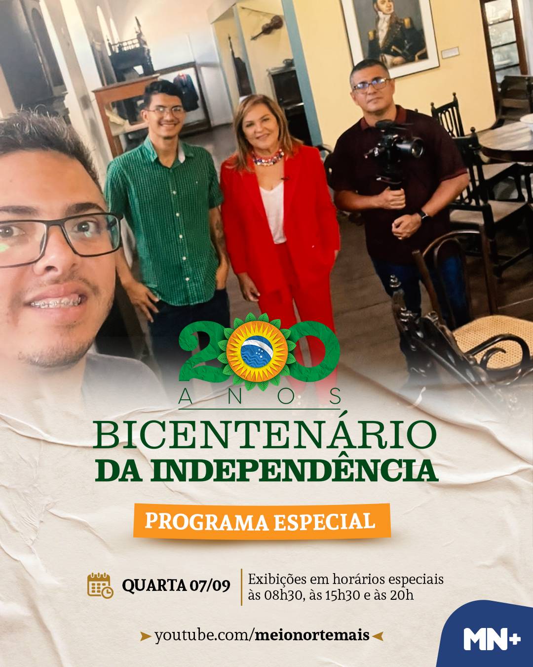 Bicentenário da Independência terá três exibições em especial na Meio Norte