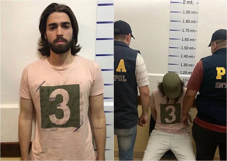 Marcos Vitor: estudante condenado por estupro é preso na Argentina - Imagem: Divulgação/Polícia Civil