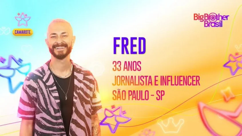 Fred 'Desimpedidos' é o participante mais seguido do BBB (Foto: Reprodução: TV Globo)