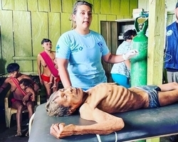 Ironia: Roraima,onde vivem os yanomamis, foi palco do “adeus” de Bolsonaro 