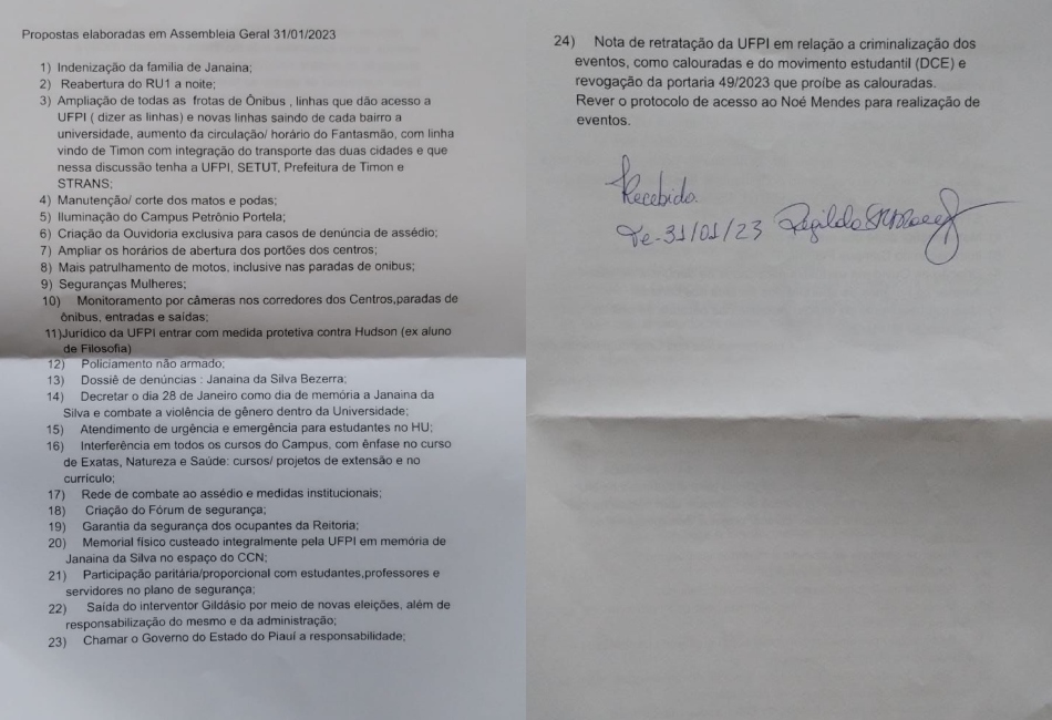 Janaína Bezerra: Estudantes querem indenização à família e memorial na UFPI (Foto: Imagem cedida ao Meionorte)