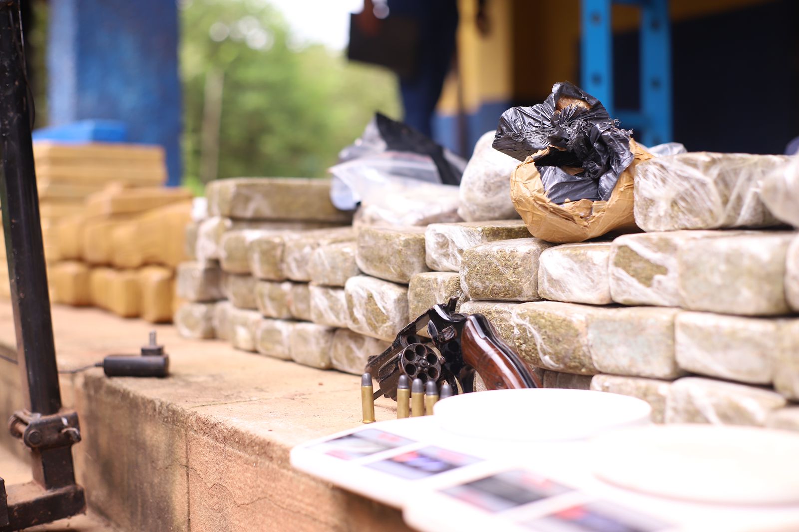 Secretaria de Segurança encontra depósito de drogas e munições em Timon - Foto: Divulgação/SSP-PI