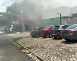 Incêndio atinge Hospital do Dirceu II e Corpo de Bombeiros é acionado