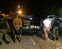 Polícia Militar prende casal por tráfico de drogas na cidade de Picos