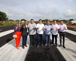 Rafael Fonteles inaugura reforma da pista do aeroporto de Valença do Piauí