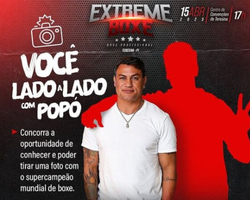 Promoção vai sortear 10 fãs para tirar foto com o supercampeão de boxe Popó