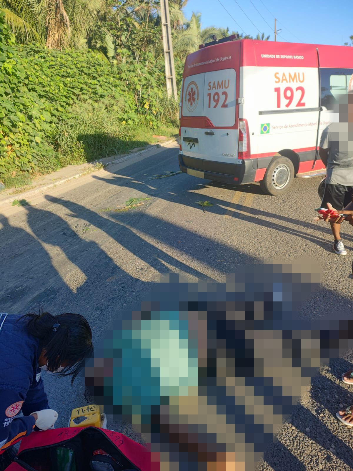 Homem morre após colisão de moto e carro no bairro Nova Teresina ./Reprodução WhatsApp