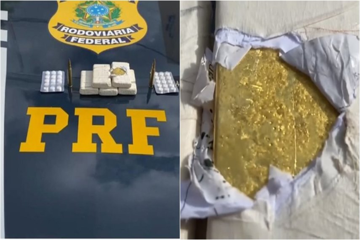 PRF apreende 2,6 kg em ouro, 32 comprimidos de rebite e munições | Piauí |  MEIO NORTE